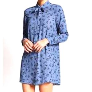 Forever 21 Neck Tie Dress Floral Print